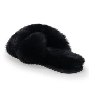 Lauren Conrad Raylyn Faux Fur Slippers